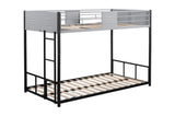 ZNTS Metal Twin over Twin Bunk Bed with Vent Board/ Heavy-duty Sturdy Metal/ Noise Reduced/ Safety W427P154977