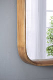 32"x32" Square Mirror with Wood Frame, Wall Mirror for Living Room Bathroom Entryway W2078126453