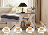 End Tables with Charging Station, 3-Tier Nightstand featuring USB, Type-C & Power Outlets, Black 32612293