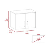 Penny Storage Cabinet, Wall Cabinet Double Door, Three Internal Shelves B128P148784