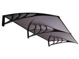 200 x 100 Household Application Door & Window Rain Cover Eaves Canopy Brown & 44640601