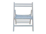 Furniture Slatted Wood Folding Special Event Chair - White, Set of 4, FOLDING CHAIR, FOLDABLE STYLE W49557945