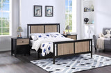 Connelly Reversible Panel Full Bed Black/Vintage Walnut B02263746