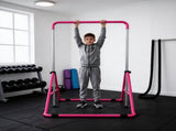 Adjustable Kids Gymnastics Bar - Foldable Horizontal Bar Home, Safe Sturdy Training Equipment 47472381