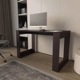 ZNTS Wengue Writing Computer Desk with Ample Work Surface B062P290294