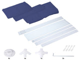 3 * 3m 4 sided , spiral tube pergola made of blue PE fabric, 10'x10 'party tent with 4 25945539