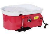 10 Inch Electric Pottery Wheel, Ceramic Clay Machine with Foot Pedal & Detachable Basin, 60-300RPM W465P381435
