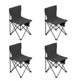 4 Pack Folding Chairs with Carrying Bag, Lawn Chairs Camp Chair Beach Chair Portable Folding 05771234