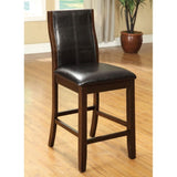 Transitional Dining Room Counter Height Chairs Set of 2pc High Chairs only Brown Cherry Unique B011P156648