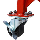 300 lbs Hydraulic Motorcycle Scissor Jack Lift Foot Step Wheels for Small Dirt Bikes,red color W46577206