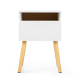 2-piece modern bedside table, bedroom coffee table with drawers, shelves, living room bedside W2181P149701