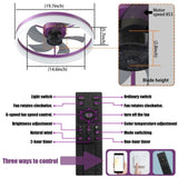 Ceiling Fans with Lights Dimmable LED Embedded installation of thin modern ceiling fans W1340120485