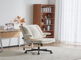 Criss Cross Legged Office Chair with Flip-Up Back Built-In Dynamic Airbag Lumbar Support, Wide Seat 78490641