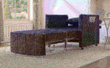 Upholstered Convertible Sleeper Sofa, 31.5" Pull Out Sofa Bed with 5-Position Adjustable Backrest, N719P272689B