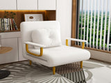 Folding Sofa Bed 3-in-1 Convertible Chair - 5-Position Adjustable Backrest with Pillow, Space-Saving W2700P319131