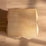 23.62"Height Three-dimensional Embossed Pattern Design Retro Side Table,Retro Wooden Nightstand W75770647