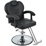 ZNTS Classic Reclining barber Chair Salon Chair for Hair Stylist with Heavy Duty Hydraulic Pump, 360&deg; WF318104BAA