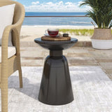 Outdoor Metal end Table -Large 73615.00BLK