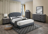 ZNTS Bedroom Furniture Contemporary Look Grey Color Nightstand Drawers Bed Side Table plywood HSESF00F5451