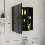 Labelle Medicine Cabinet With Mirror, Five Internal Shelves, Single Door -Black B20091924
