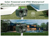 Ultrasonic Animal Repeller, Upgraded Solar Powered Pest Deterrent with PIR Motion Sensor, LED 74058597