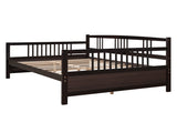 Full Size Daybed with Support Legs, Espresso 73895869