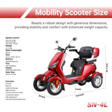 ZNTS ELECTRIC MOBILITY SCOOTER WITH BIG SIZE ,HIGH POWER W1171P192593