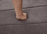 Chenille curved sectional sofa with 2 pillows,Curved Symmetrical Modular Semi Circular Sofa W834P514621