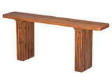 U_STYLE 60''Farmhouse Entryway Table with Large countertop, Minimalism Sofa Table with Acacia Veneer N711P207657A