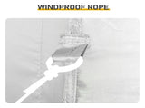 5X5FT Outdoor Canopy with 4 Sidewall White 92132366