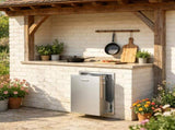 Stainless Steel Pull Out Trash Drawer 19.7W x 26.5H Inch, Outdoor Kitchen Drawer with Trash Bag 68984828