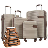 4 Piece Luggage Set Suitcase Set, ABS Hard Shell Lightweight Expandable Travel Luggage with 4 PP313145AAM