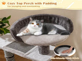 37" tall Cat Stairs with Scratching Mats - 3-Tier Perches, Spring Ball & Dangling Toys for Cats 86592329