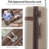 4 Piece Luggage Set Suitcase Set, ABS Hard Shell Lightweight Expandable Travel Luggage with 4 PP313145AAM