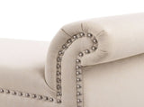Kathy Roll Arm Entryway Accent Bench, Sky Neutral Beige Polyester B2719P238171