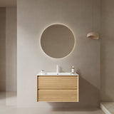 BRON 30" Bathroom Vanity Sink, Modern Wall-Mounted Floating Plywood Bathroom Storage Cabinet W2615P264554