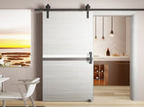 CRAZY ELF 28 "x 84" Integrated Door Slab, No Assembly Required, Covered With 2mm Thick W936126322