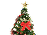 6ft artificial Christmas tree with LED energy-saving lights, including 195 pendant tree skirts and 98228460
