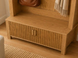 Arched Top Hall Tree with Bench and Shoe Storage,mudroom bench with storage,70.3"Arch Coat Rack with 81770398