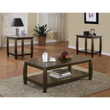 ZNTS Cappuccino Square End Table B062P153617