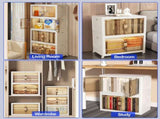 Premium 4 Tier Stackable Plastic Storage Bins with Lids - Foldable Closet Organizers and Storage 34218315