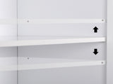 Double Door Five-tier Storage Cabinet White 84785421