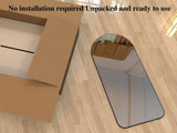 Arch Full Length Mirror 71"32" Big Full Body Mirror for Bedroom Oversized Floor Mirror Large W708P297677