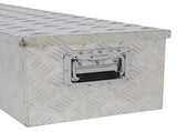 50" Elegant 5-Strips Pattern Aluminum Toolbox Silver 14241628