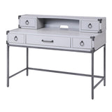 ZNTS Grey and Gunmetal Writing Desk B062P185724