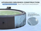 Grey 216* 71cm hot tub. A swimming pool with heating, bubble massage, ambient lighting, filtration, 71633942