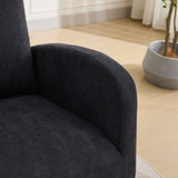 27.2"W Rocking Chair for Nursery, Polyester Glider Chair with High Back and Side Pocket, Rocking W1852P171376