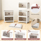 Stackable Storage Boxes Bins with Lockable Casters 25.5" x 16 x 43.5 12927087