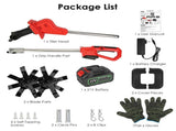 21V Electric Cordless Electric Soil Cultivator - 550W High Power 300RPM, 4-Blade 16 Steel Tines , 53131038