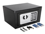 Mini Wall-in Style Electronic Code Metal Steel Box Safe Case 17EF Black 61958008
